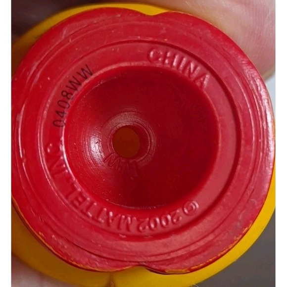 Fisher Price Little People Maggie School Girl Glasses Yellow Raincoat Brown Hair - Picture 5 of 6